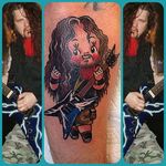 Dimebag Darrell kewpie tattoo by Stacey Martin Smith. #kewpie #kewpiedoll #StaceyMartinSmith #DimebagDarrell