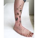 Flower tattoo #AmandaWachob #flowertattoo #flower #botanical