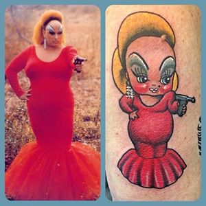 Pop culture kewpie doll by Stacey Martin Smith #Divine #StaceyMartinSmith #kewpiedoll #popculture