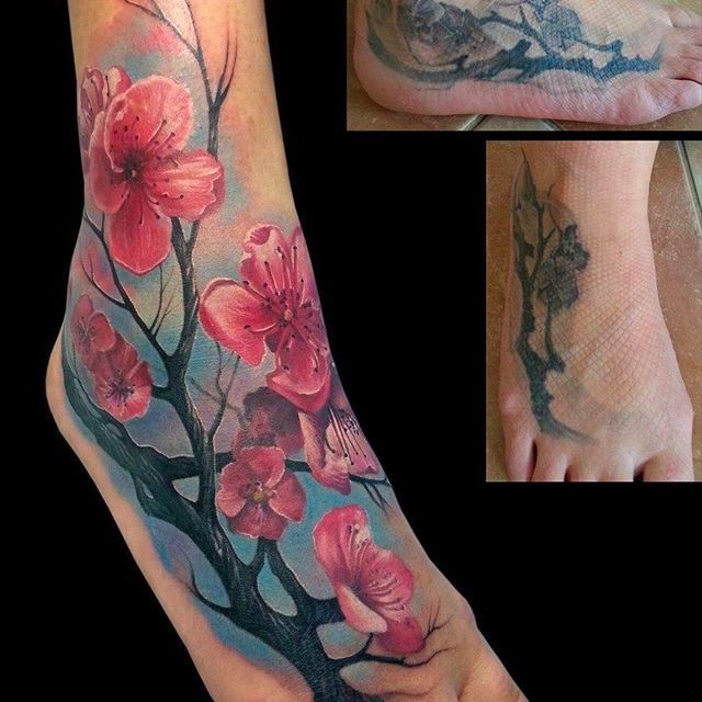 Matt atkinson on Twitter Cover up from today rose foot tattoo coverup  tattoos foot httptcovgBZYHZSna  Twitter