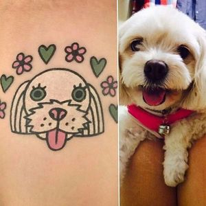 Dog Tattoo by Jiran @Jiran_Tattoo #JiranTattoo #Pet #PetTattoo #Neotraditional #Seoul #Korea