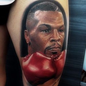 Mike Tyson Tattoo by Alex De Pase #MikeTyson #MikeTysonTattoo #BoxingTattoo #SportTattoos #Portrait #AlexdePase