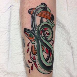 Eel Tattoo by Heath Nock #eel #traditionaleel #traditional #HeathNock