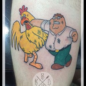 Peter Griffin Tattoo by Danilo Basconés #petergriffin #familyguy #cartoon #animation #sitcom #entertainment #DaniloBascones