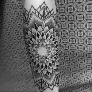 Mandala tattoo by Kirk Nilson #KirkNilson #KirkEdwardNilsenII #mandala #dotwork