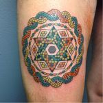 Colorful tattoo by Helga Hagen #HelgaHagen #traditional #russian #colorful