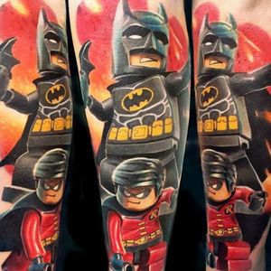 Lego Batman and Robin by Alexander O' Kharin (IG—o_kharin). #AlexanderOKharin #Batman #comicbooks #Legos #Robin #superheroes