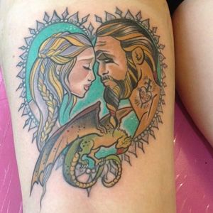 Daenerys Targaryen tattoo by Dawnii Fantana. #daenerys #targaryen #daenerystargaryen #gameofthrones #GOT #khaleesi #dragon #drogo #khaldrogo