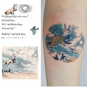 Maurice Sendak's illustrations for "Little Bear Goes to the Moon" by unknown artist. #Caldetatts #childrensbooks #LittleBear #MauriceSendak