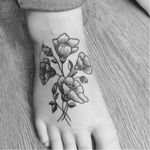 Tattoo by Armelle Stb #ArmelleStb #flower #floral #blackwork #blckwrk #engraving