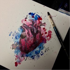 #coração #heart #RobertoFelizatti #aquarela #watercolor #ilustração #desenhosexclusivos #coloridas #brasil #brazil #portugues #portuguese