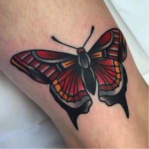 Moth tattoo by Dannii G #DanniiG #traditional #neotraditional #moth #oldschool (Photo: Instagram @dannii_ltp13)