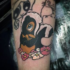 Skunk Tattoo by Alex Heart #Skunk #SkunkTattoo #AnimalTattoo #WildlifeTattoos #AlexHeart