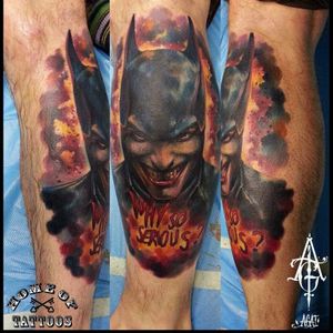 #batman #joker #comics #nerd #neotraditional #coloridas #colorful #AgatTattoo #letonia #gringo #brasil #brazil #portugues #portuguese