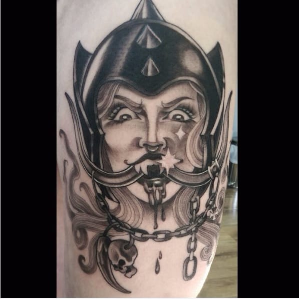 Motorhead Snaggletooth Tattoo