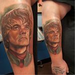 Tyrion Lannister Tattoo by unknown artist #Tyrion #Lannister #TyrionLannister #TyrionTattoo #TyrionLannisterTattoo #PeterDinklage #Portrait #GameofThrones