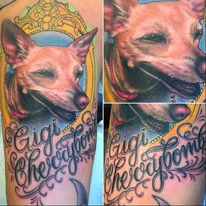 Gigi Cherrybomb the puppy by Megan Massacre #meganmassacre #puppy #pet #dog #dogportrait #animalportrait #puppyportrait