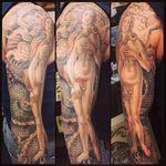 Birth of Venus tattoo by Michelle Myles. #MichelleMyles #birthofvenus #painting #fineart #colorrealism