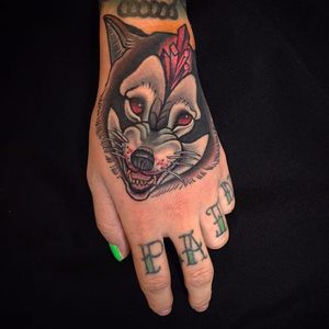 Wolf Tattoo by Luca Degenerate #wolf #wolftattoo #neotraditionalwolf #neotraditional #neotraditionaltattoo #neotraditionaltattoos #neotraditionalartist #LucaDegenerate
