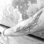 Feather tattoo by Katakankabin #Katakankabin #linework #sketch #abstract #feather
