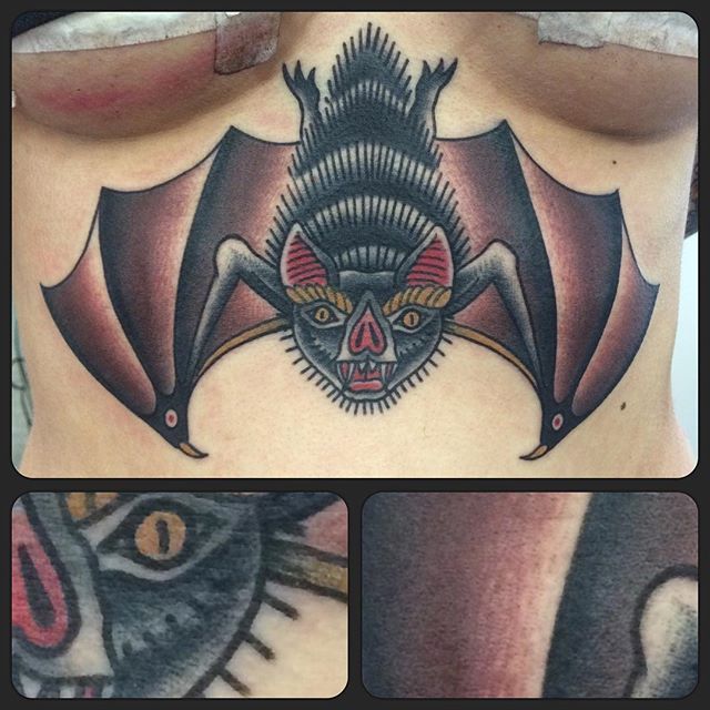 30 Deathbat Tattoo Designs For Men  Winged Skull Ink Ideas