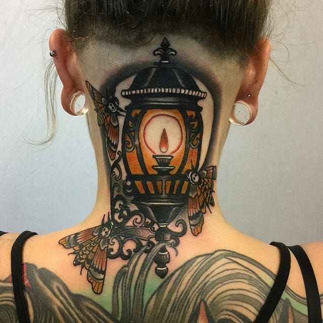Matt Stebly on Instagram Added this lantern yesterday to complement the  crow tattoo I made a couple months back twistedanchortattoo fusionink  hivecaps