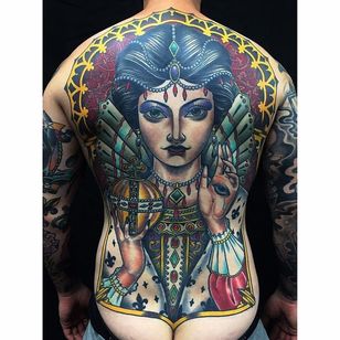 Lady Tattoo por Xam @XamTheSpaniard #Xam #XamtheSpaniard #Beautiful #Gypsy #Girl #Lady #Traditional #sevendoorstattoo #London