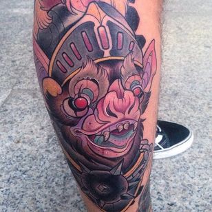 Tatuaje de murciélago por Oash Rodriguez