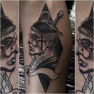 Daggered man tattoo by @Neil_Dransfield_Tattoo #NeilDransfieldTattoo #Black #Blackwork #Blackworkers #DarkTattoos #DarkArtists #Dagger #man #NeilDransfield