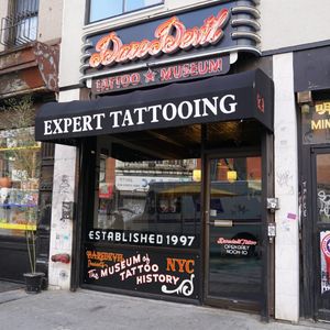 Daredevil Tattoo and Museum (photo by Katie Diamond) #NYC #daredeviltattoo #BradFink #MichelleMyles
