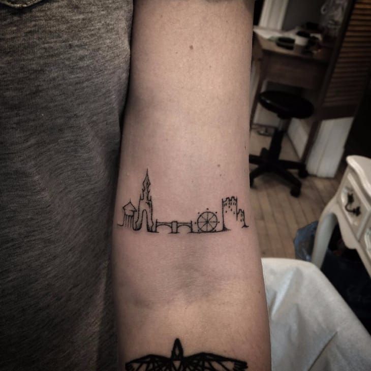 17 Exciting Skyline Tattoos for Your Next Cityscape Adventure  Tattoodo