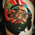 Randy Savage Tattoo by Scott Fate #randysavage #randysavagetattoo #machomanrandysavage #wrestlingtattoo #wrestling #portrait #superstar #wwe #wwetattoos #sports #ScottFate
