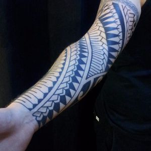 Tattoo by Sam Rivers #Geometric #Blackwork #Tribal #SamRivers