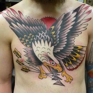 Eagle chestpiece by Jack Gribble (via IG -- jacktothefuture666) #jackgribble #eagle #chestpiece