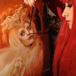 Ghostly by Moni Marino (via IG-moni_marino_artist) #realism #portrait #ladyhead #color #monimarino #girlsgirlsgirls