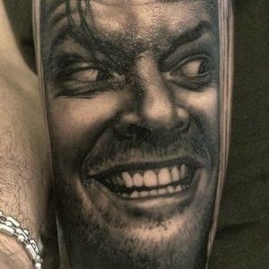 Portrait of 'Jack' from The Shining by Gabriele Pais #GabrielePais #blackandgrey #portrait #theshining #JackTorrance #tattoooftheday