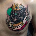 King Jaguar Tattoo by Sulhong @Sulhong_Tattooer #SulhongTattooer #Animal #Animaltattoo #SouthKorea #Korea #SulhongArt #Jaguar