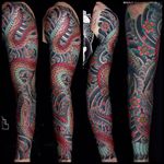 A very serpentine sleeve from Mike Rubendall's body of work (IG—mikerubendall). #Irezumi #Japanese #traditional #sleeves #snake