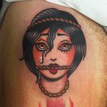 Crying girl tattoo by Giuseppe Messina #Gypsy #Girl #GiuseppeMessina #crying