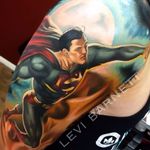 Superman nas alturas! #LeviBarnett #realismo #realism #tattooartist #tatuador #nerd #geek #superman #ClarkKent #dc #qh #comic #movie #filme #superhero #superheroi