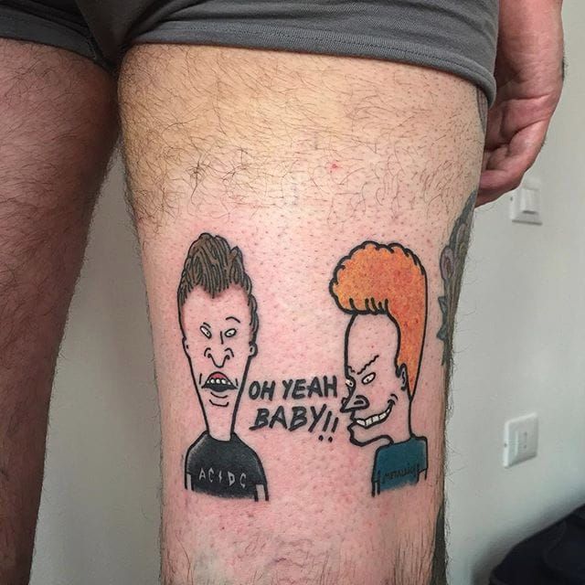 23 Awesome Beavis and ButtHead Tattoos For Hardcore Fans