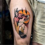 Stylish fox tattoo by Leah Tattooer #LeahTattooer #neotraditional #fox