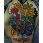Tattoo by Antony Flemming @antonyflemming #antonyflemming #neotraditional #rooster
