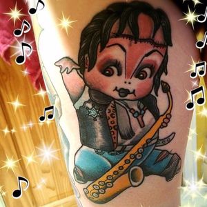 Rocky Horror Picture Show tattoo by Jody Dawber. #rockyhorror #rockyhorrorpictureshow #theater #film #classic #JodyDawber