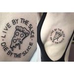 Pizza tattoo by Julia Bauschardt. #pizza #pizzagang #food #pizzalover
