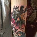 Wild Flowers Tattoo by Magda Hanke #wildflowers #wildflowertattoo #neotraditional #neotraditionaltattoo #neotraditionaltattoos #neotraditionalartist #MagdaHanke