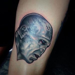 Voldemort Tattoo by @veness_tattoo #Voldemort #HarryPotter #HarryPotterTattoos #VenessTattoo