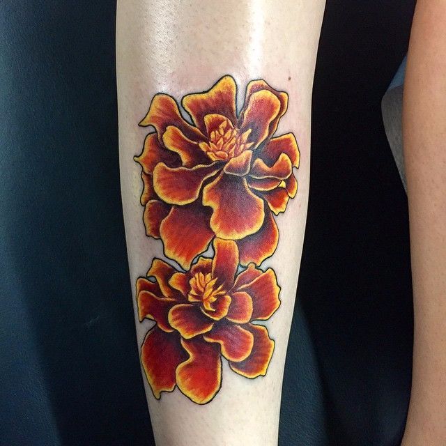 30+ October Birth Flower Tattoo Ideas: Cosmos & Marigolds - 100 Tattoos |  Birth flower tattoos, Name flower tattoo, Flower tattoo on ankle