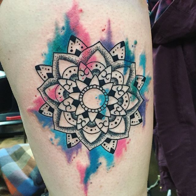 NoOne Does Watercolor Mandala Tattoos Like SzuFan  Tattoodo