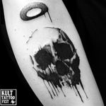 Graffiti skull tattoo by Sico #Sico #blackwork #graffiti #streetart #skull #blckwrk #blackwork